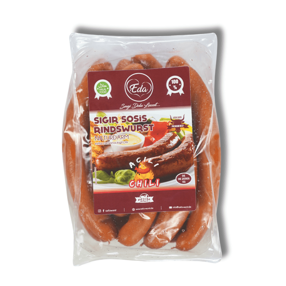 Halal beef sausage natural casing grilled sausage spicy