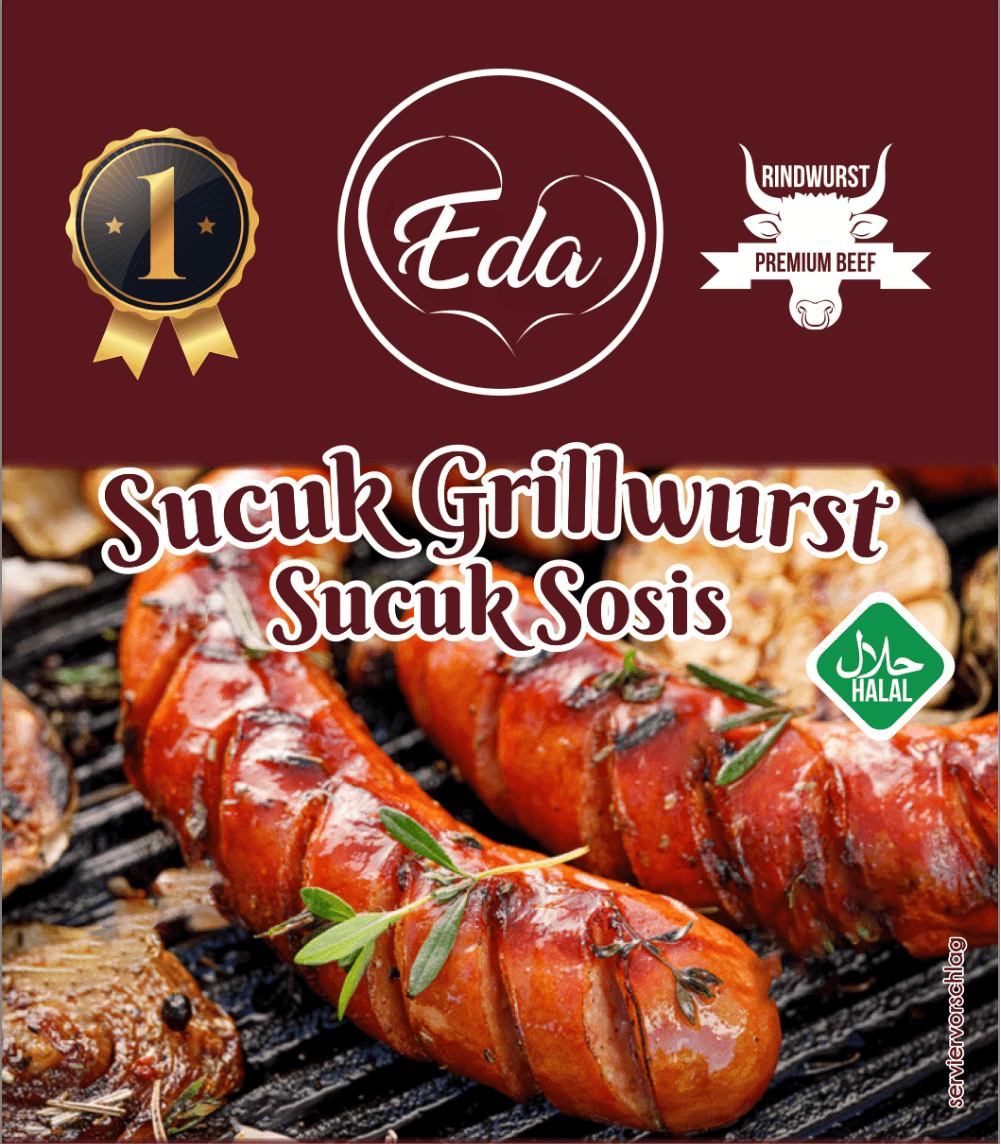 Halal Sucuk Grill Sausage 500g | Turkish spiced 100% beef