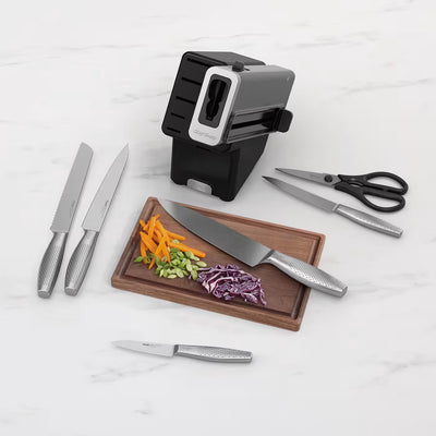 Ninja StaySharp Rostfreier Messerblock mit integriertem Schleifer 6-teiliges Set