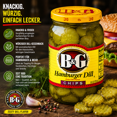 B&G - Hamburger Dill "Chips" (473 ml)