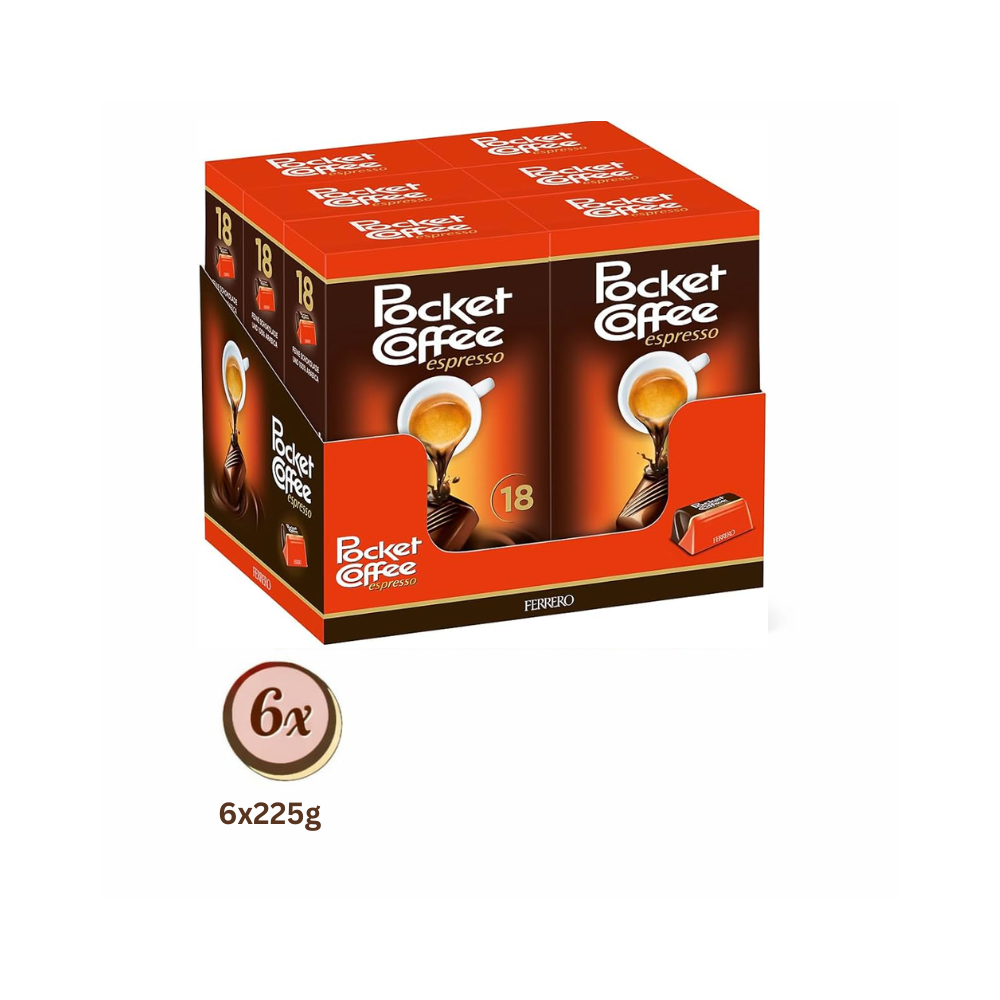 Pocket Coffee - Espresso Pralinen mit flüssigem Kern MHD 19.07.26