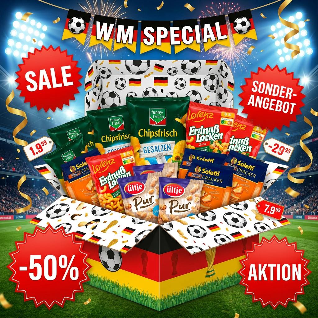 WM-Snack-Paket – Snackpaket zur Fußball-Weltmeisterschaft